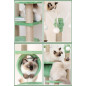 55" Cat Tree Tower Activity Center Large Playing House Condo For Rest Green