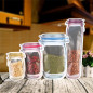 20-40PC/Set Reusable Mason Jar Bottles Zipper Snack Bags Seal Food Saver Storage