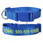 Nylon Personalized Dog Collar Custom Embroidered Name Durable pet collar