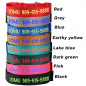 Nylon Personalized Dog Collar Custom Embroidered Name Durable pet collar