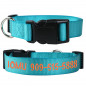 Nylon Personalized Dog Collar Custom Embroidered Name Durable pet collar