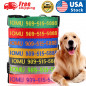 Nylon adjustable Personalized Dog Collar Custom Embroidered Name Durable