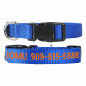 Nylon adjustable Personalized Dog Collar Custom Embroidered Name Durable