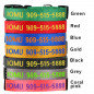 Nylon adjustable Personalized Dog Collar Custom Embroidered Name Durable