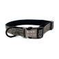 Personalized Dog Collar Canvas Buckle Engraved ID Name Custom S/M/L