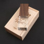 Wood+Crystal USB 3.0 Flash Drive Customize Logo Photography Wedding Pendrive 8GB