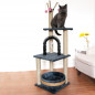 53" Cat Tree Activity Tower Pet Kitty Furniture with Cave Scratching Posts