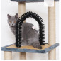 53" Cat Tree Activity Tower Pet Kitty Furniture with Cave Scratching Posts