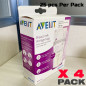 Pack 4  New Philips Avent SCF603/25 25 CT BREAST MILK STORAGE BAGS 6OZ/180ML