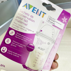 Pack 4  New Philips Avent SCF603/25 25 CT BREAST MILK STORAGE BAGS 6OZ/180ML