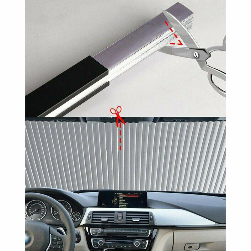 Aluminum Foil window visor Retractable window car front windshield Sun