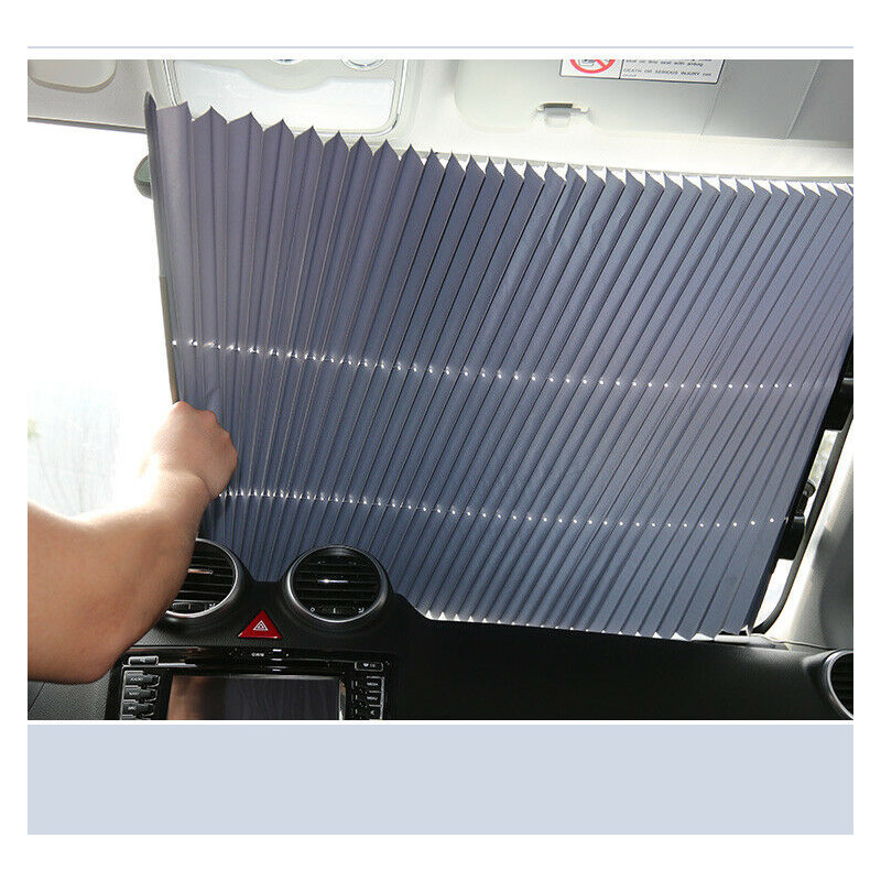 Aluminum Foil window visor Retractable window car front windshield Sun