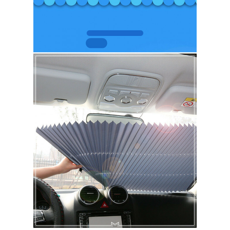 Aluminum Foil window visor Retractable window car front windshield Sun
