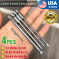 4pcs 4in 3-6mm Magnetic Flat Head Slotted Tip Screwdrivers Bits S2 Alloy Steel