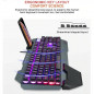 Computer Gaming Keyboard RGB LED Backlit Mechanical Feeling For PS4 PS5 PC