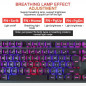 Computer Gaming Keyboard RGB LED Backlit Mechanical Feeling For PS4 PS5 PC