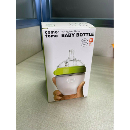 Comotomo Natural Feel Baby Bottle -150ml - 5 oz - Green