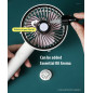 2Pack Portable Rechargeable Fan Handy Fan Pocket Size Air Cooler USB w/ Battery