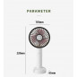 2Pack Portable Rechargeable Fan Handy Fan Pocket Size Air Cooler USB w/ Battery