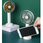 2Pack Portable Rechargeable Fan Handy Fan Pocket Size Air Cooler USB w/ Battery