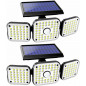 2Pack Solar Lights Motion Sensor, Security LED Waterproof Adjustable head