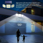2Pack Solar Lights Motion Sensor, Security LED Waterproof Adjustable head