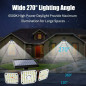 2Pack Solar Lights Motion Sensor, Security LED Waterproof Adjustable head