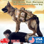 Tactical Dog Hunting Training K9 Molle Vest Harness with 3 Detachable Pouch Bag