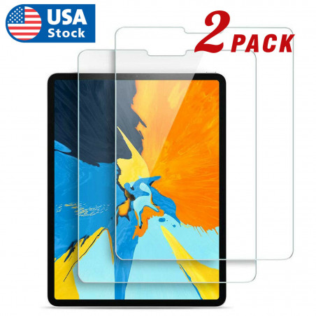 2-PACK Screen Protector for Apple iPad Pro 11-Inch 2018 Tempered Glass Film US