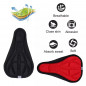 Padded Bike 3D Gel Saddle Seat Cover Bicycle Silicone Soft Comfort Pad Cushion