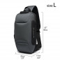 Mens Anti-theft Lock Shoulder Chest Bag With USB Oxford Travel Backpack L