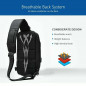 Mens Anti-theft Lock Shoulder Chest Bag With USB Oxford Travel Backpack L