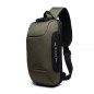 Mens Anti-theft Lock Shoulder Chest Bag With USB Oxford Travel Backpack L