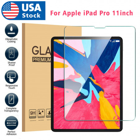 Premium Screen Protector for Apple iPad Pro 11-Inch 2018 Tempered Glass Film US