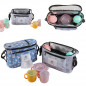 Baby Stroller Organizer Pushchair Safe Console Tray Cup Holder Hanging Bag