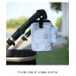 Baby Stroller Organizer Pushchair Safe Console Tray Cup Holder Hanging Bag