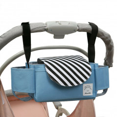 Baby Stroller Pram Pushchair Organizer Hanging Storage Bag Bottle Diaper Holder