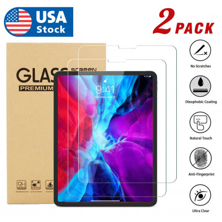 2PACK Screen Protector for Apple iPad Pro 12.9-inch 2018 HD Tempered Glass Film