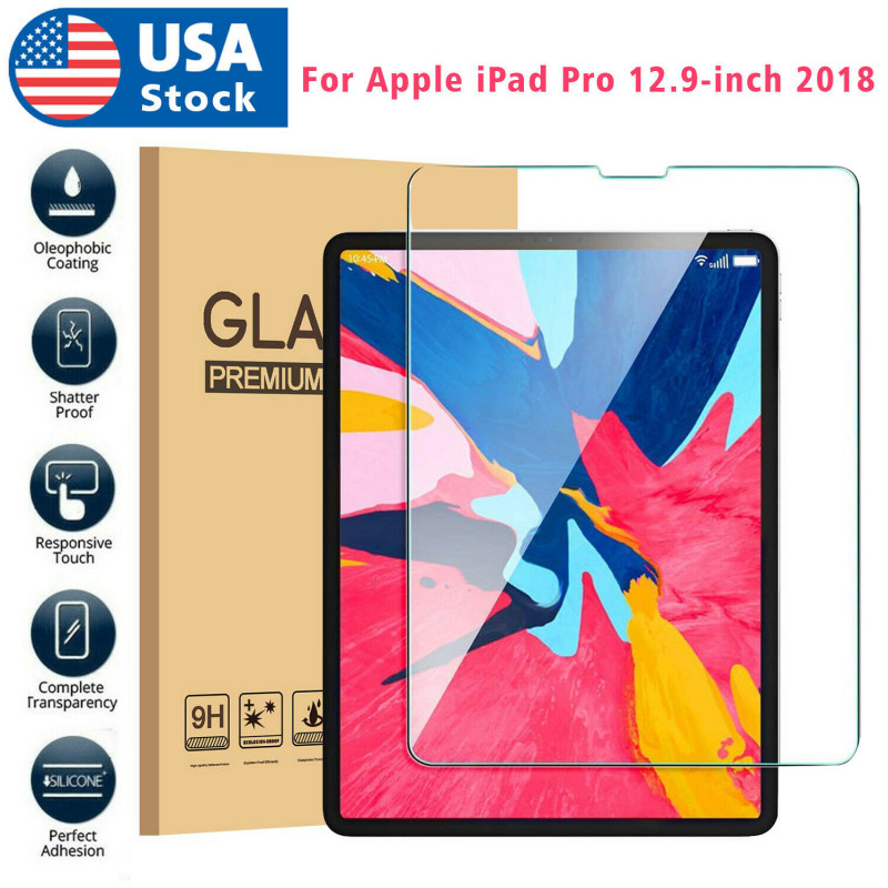 9H Screen Protector for Apple iPad Pro 12.9-inch 2018 Tempered Glass Film