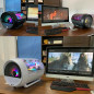 Space Capsule Design MATX ITX Desktop Case USB3.0 PC Gaming Computer case+doll