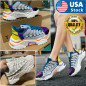Women's Breathable Sneakers Walking Trainers Sports Running Tennis Shoes Lace Up