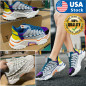 Women's Breathable Sneakers Walking Trainers Sports Running Tennis Shoes Lace Up