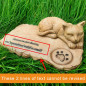 Personalise Pet Name Cat Memorial Stone Sleeping Pet Angel Grave Marker Statue