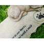 Personalise Pet Name Cat Memorial Stone Sleeping Pet Angel Grave Marker Statue