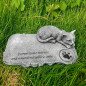 Personalise Pet Name Cat Memorial Stone Sleeping Pet Angel Grave Marker Statue