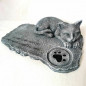 Personalise Pet Name Cat Memorial Stone Sleeping Pet Angel Grave Marker Statue