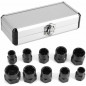 10pcs Damaged Worn Lug Nut Extractor Set Bolt Remover Twist Socket Tool 9-19mm