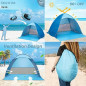 Pop Up Beach Tent Sun Shade Shelter Anti-UV Outdoor Beach Camping Fish Fabric