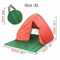 Pop Up Beach Tent Sun Shade Shelter Anti-UV Outdoor Beach Camping Fish Fabric