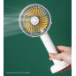 Portable Rechargeable Fan Mini Handy Fan Pocket Size Air Cooler USB w/ Battery